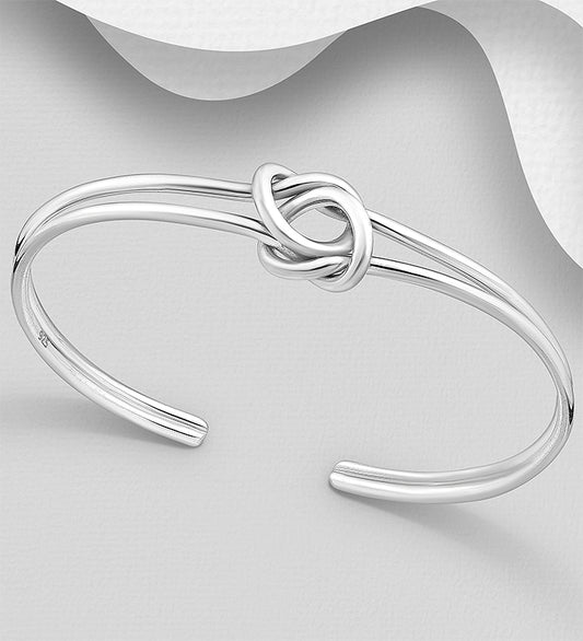 Sterling Silver Knot Cuff