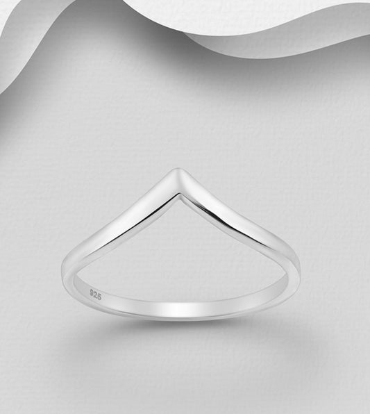 Silver Wishbone Ring