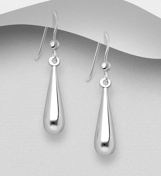 Sterling Silver Long Drop Earrings